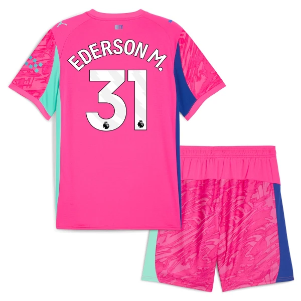 Manchester City Ederson Moraes M. 31 Målvakt Trøye Barn 2025/2026 Rosa Manchester City Ederson Moraes M. 31 Målvakt Trøye Barn 2025/2026 Rosa