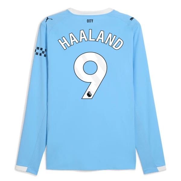 Manchester City Erling Haaland 9 Hjemmetrøye 2025/2026 Langermet Manchester City Erling Haaland 9 Hjemmetrøye 2025/2026 Langermet