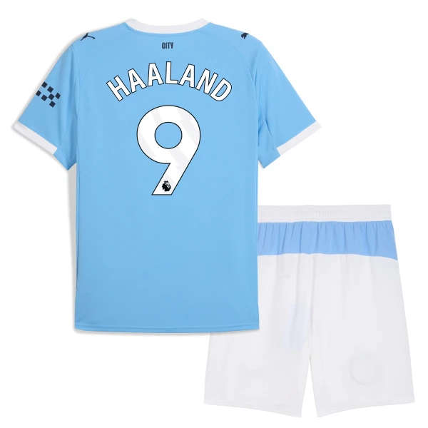 Manchester City Erling Haaland 9 Hjemmetrøye Barn 2025/2026 Manchester City Erling Haaland 9 Hjemmetrøye Barn 2025/2026