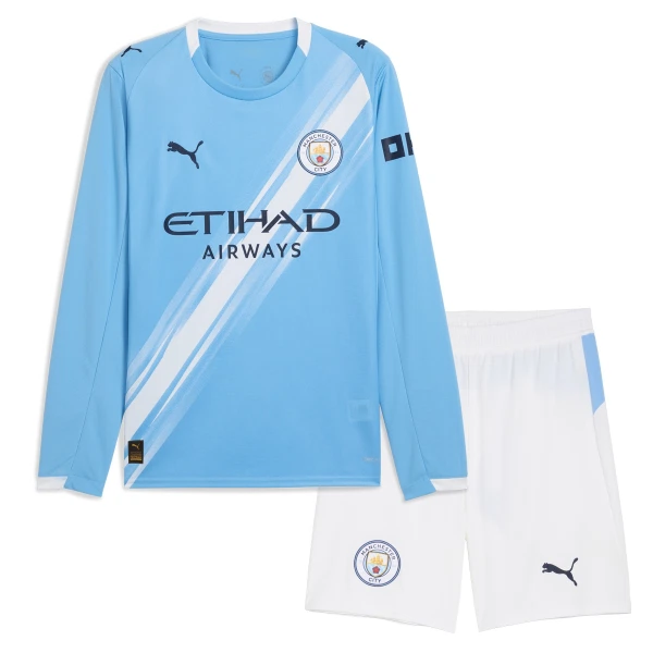 Manchester City Hjemmetrøye Barn 2025/2026 Langermet Manchester City Hjemmetrøye Barn 2025/2026 Langermet