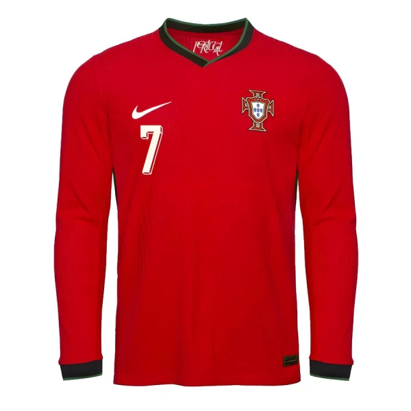Portugal Cristiano Ronaldo 7 Hjemmetrøye 2025 Langermet