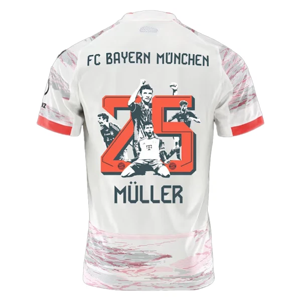 FC Bayern München Thomas Müller 25 Bortetrøye 2025/2026 Spesiell FC Bayern München Thomas Müller 25 Bortetrøye 2025/2026 Spesiell