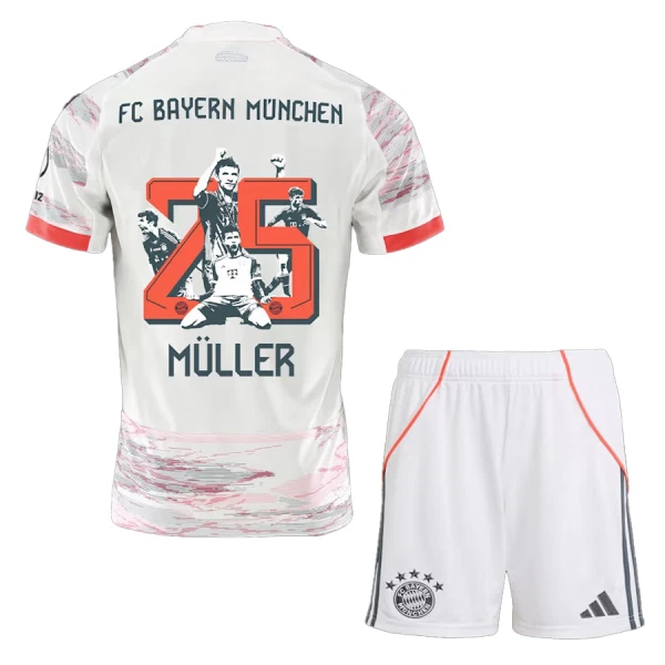 FC Bayern München Thomas Müller 25 Bortetrøye Barn 2025/2026 Spesiell FC Bayern München Thomas Müller 25 Bortetrøye Barn 2025/2026 Spesiell