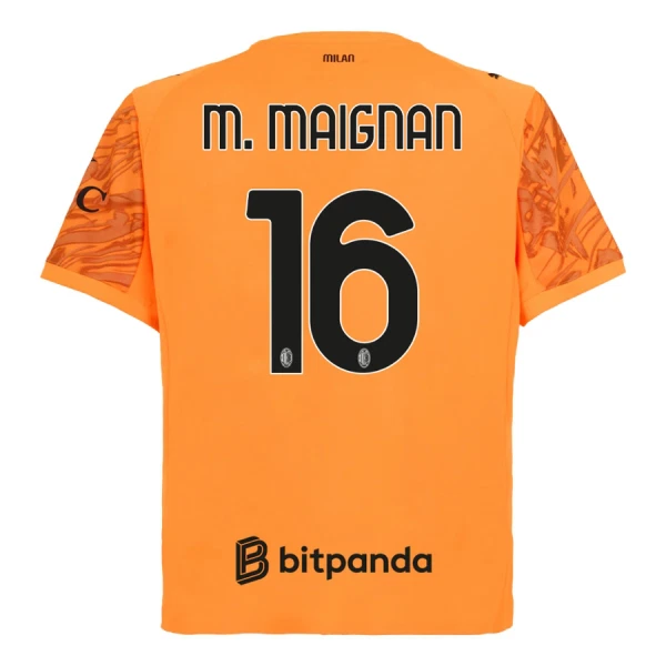 AC Milan M. Maignan 16 Målvakt Trøye 2025/2026 Oransje AC Milan M. Maignan 16 Målvakt Trøye 2025/2026 Oransje