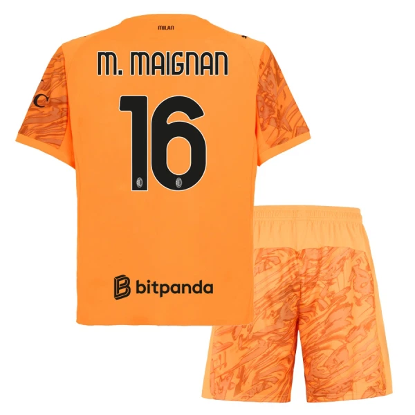 AC Milan M. Maignan 16 Målvakt Trøye Barn 2025/2026 Oransje AC Milan M. Maignan 16 Målvakt Trøye Barn 2025/2026 Oransje