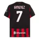 AC Milan Santiago Gimenez 7 Hjemmetrøye 2025/2026 AC Milan Santiago Gimenez 7 Hjemmetrøye 2025/2026