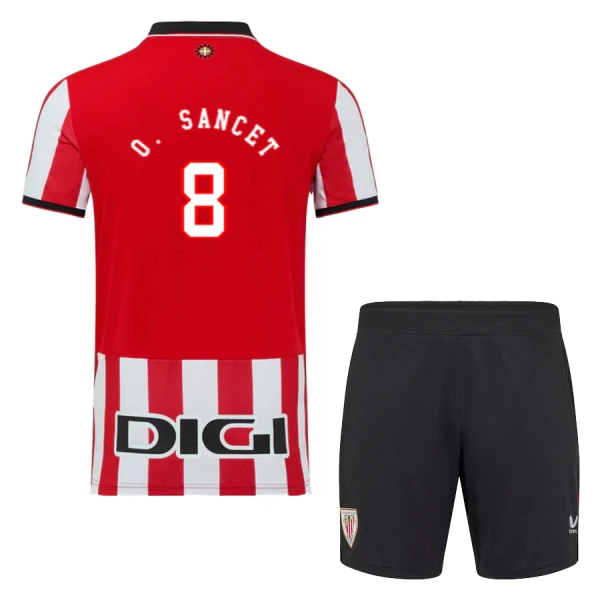Athletic Bilbao O. Sancet 8 Hjemmetrøye Barn 2025/2026 Athletic Bilbao O. Sancet 8 Hjemmetrøye Barn 2025/2026