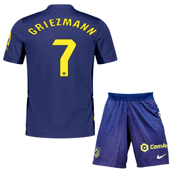 Atlético Madrid Antoine Griezmann 7 Bortetrøye Barn 2025/2026 Atlético Madrid Antoine Griezmann 7 Bortetrøye Barn 2025/2026