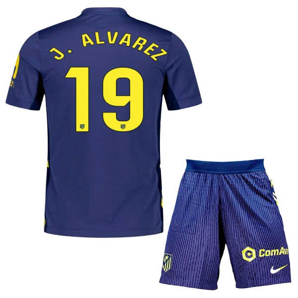 Atlético Madrid Julián Álvarez 19 Bortetrøye Barn 2025/2026 Atlético Madrid Julián Álvarez 19 Bortetrøye Barn 2025/2026