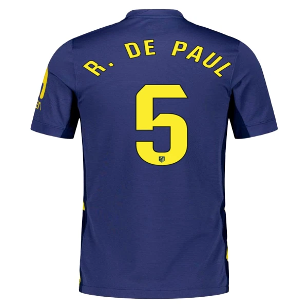 Atlético Madrid Rodrigo de Paul 5 Bortetrøye 2025/2026 Atlético Madrid Rodrigo de Paul 5 Bortetrøye 2025/2026