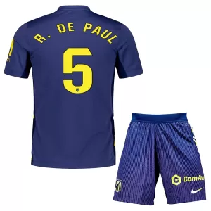 Atlético Madrid Rodrigo de Paul 5 Bortetrøye Barn 2025/2026 Atlético Madrid Rodrigo de Paul 5 Bortetrøye Barn 2025/2026