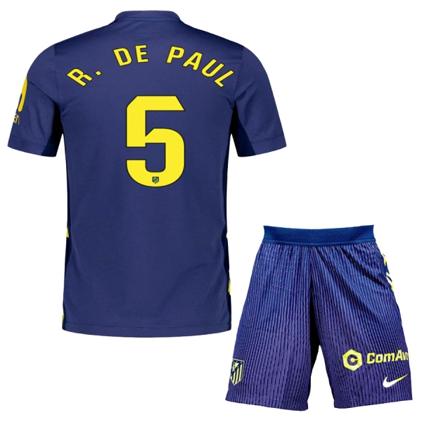 Atlético Madrid Rodrigo de Paul 5 Bortetrøye Barn 2025/2026