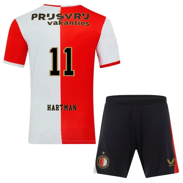Feyenoord Rotterdam Hartman 11 Hjemmetrøye Barn 2025/2026 Feyenoord Rotterdam Hartman 11 Hjemmetrøye Barn 2025/2026