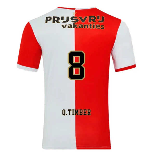 Feyenoord Rotterdam Q. Timber 8 Hjemmetrøye 2025/2026 Feyenoord Rotterdam Q. Timber 8 Hjemmetrøye 2025/2026