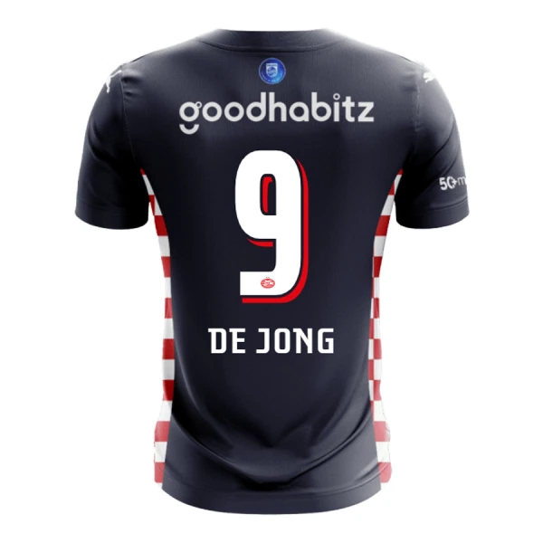 PSV Eindhoven De Jong 9 Bortetrøye 2025/2026 PSV Eindhoven De Jong 9 Bortetrøye 2025/2026