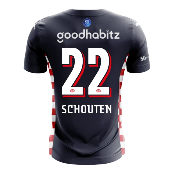 PSV Eindhoven Schouten 22 Bortetrøye 2025/2026 PSV Eindhoven Schouten 22 Bortetrøye 2025/2026