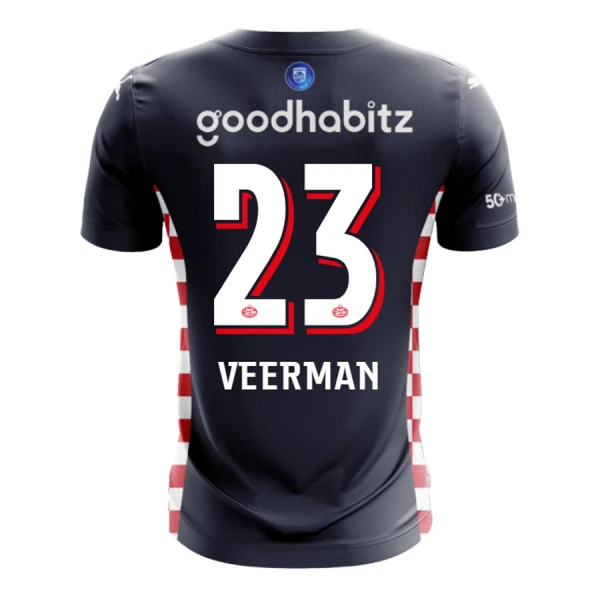 PSV Eindhoven Veerman 23 Bortetrøye 2025/2026 PSV Eindhoven Veerman 23 Bortetrøye 2025/2026