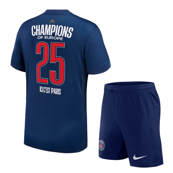 Paris Saint-Germain 1 Star Champions of Europe Hjemmetrøye Barn 2024/2025 Paris Saint-Germain 1 Star Champions of Europe Hjemmetrøye Barn 2024/2025