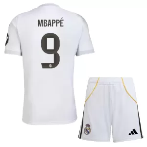 Real Madrid Kylian Mbappé 9 Hjemmetrøye Barn 2025/2026 Real Madrid Kylian Mbappé 9 Hjemmetrøye Barn 2025/2026