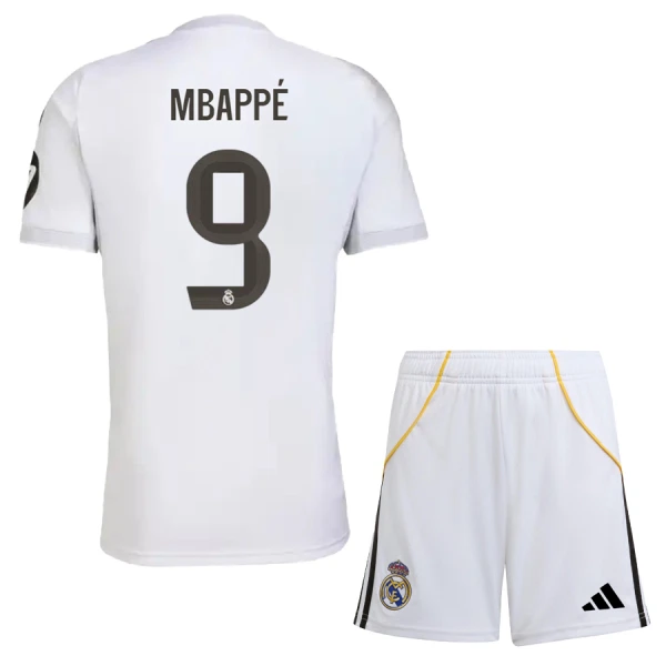 Real Madrid Kylian Mbappé 9 Hjemmetrøye Barn 2025/2026