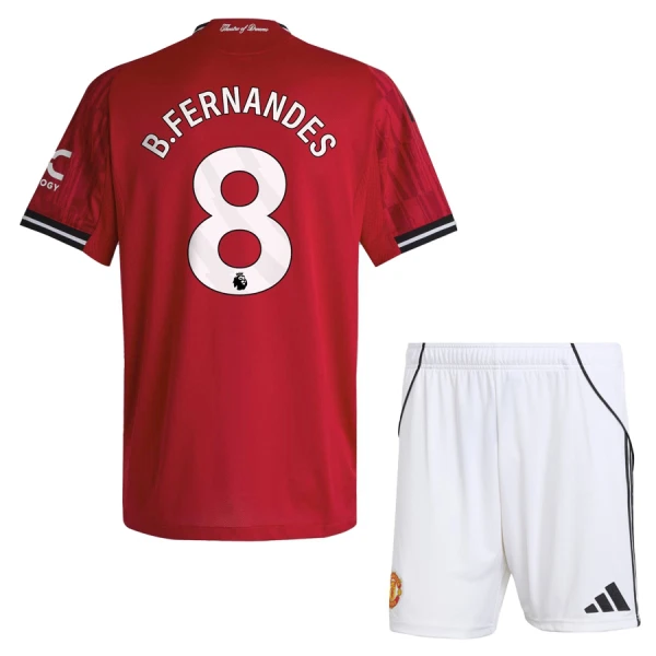 Manchester United Bruno Fernandes 8 Hjemmetrøye Barn 2025/2026 Manchester United Bruno Fernandes 8 Hjemmetrøye Barn 2025/2026