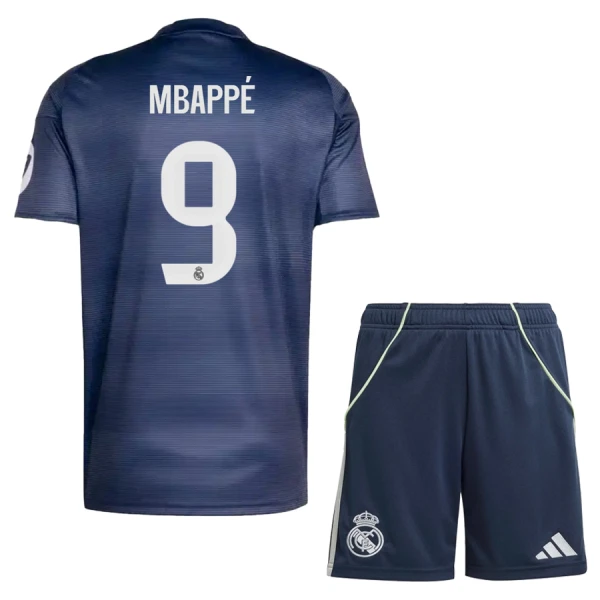 Real Madrid Kylian Mbappé 9 Bortetrøye Barn 2025/2026 Real Madrid Kylian Mbappé 9 Bortetrøye Barn 2025/2026