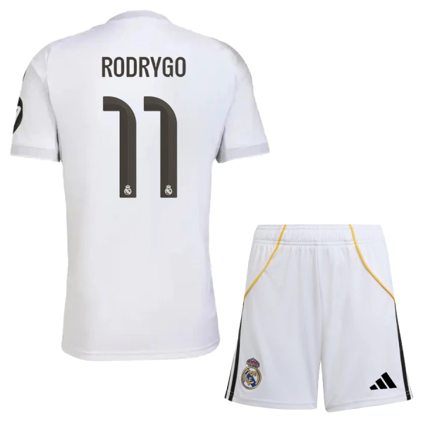 Real Madrid Rodrygo Goes 11 Hjemmetrøye Barn 2025/2026 Real Madrid Rodrygo Goes 11 Hjemmetrøye Barn 2025/2026