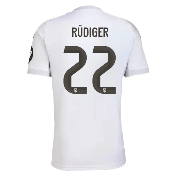 Real Madrid Rudiger 22 Hjemmetrøye 2025/2026 Real Madrid Rudiger 22 Hjemmetrøye 2025/2026