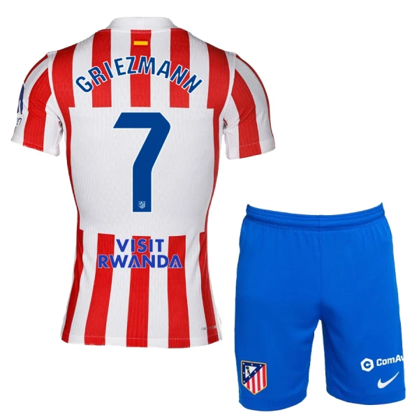 Atlético Madrid Antoine Griezmann 7 Hjemmetrøye Barn 2025/2026 Atlético Madrid Antoine Griezmann 7 Hjemmetrøye Barn 2025/2026