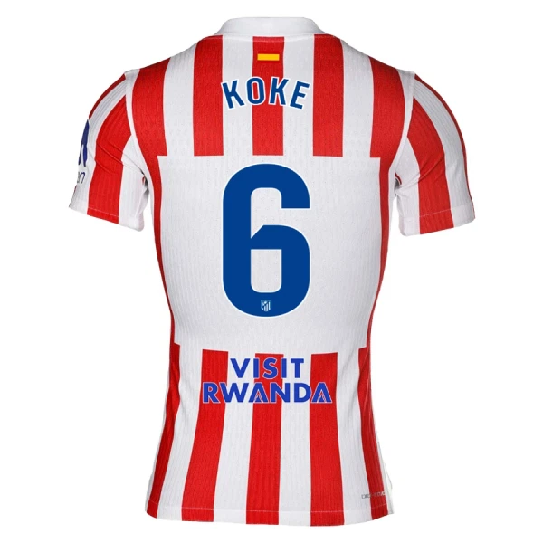 Atlético Madrid Koke 6 Hjemmetrøye 2025/2026 Atlético Madrid Koke 6 Hjemmetrøye 2025/2026