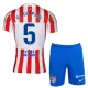 Atlético Madrid Rodrigo de Paul 5 Hjemmetrøye Barn 2025/2026 Atlético Madrid Rodrigo de Paul 5 Hjemmetrøye Barn 2025/2026