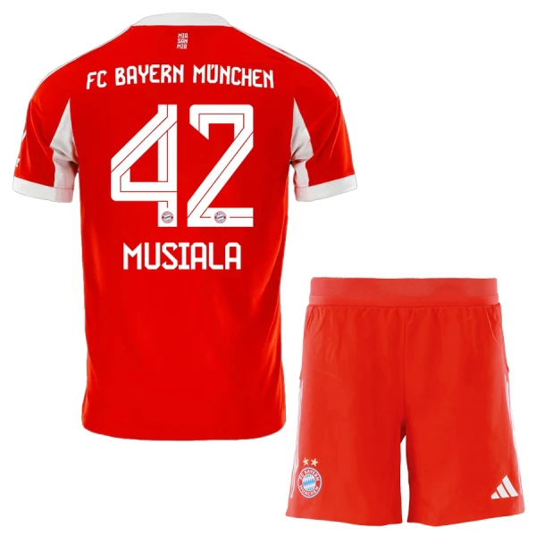 FC Bayern München Jamal Musiala 42 Hjemmetrøye Barn 2025/2026 FC Bayern München Jamal Musiala 42 Hjemmetrøye Barn 2025/2026