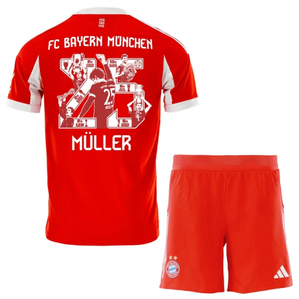 FC Bayern München Thomas Müller 25 Hjemmetrøye Barn 2025/2026 Spesiell FC Bayern München Thomas Müller 25 Hjemmetrøye Barn 2025/2026 Spesiell