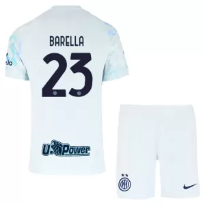 Inter Milan Barella 23 Bortetrøye Barn 2025/2026