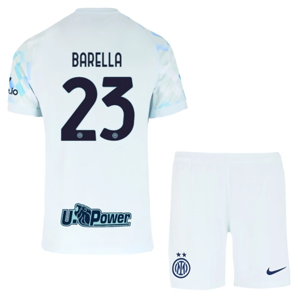 Inter Milan Barella 23 Bortetrøye Barn 2025/2026 Inter Milan Barella 23 Bortetrøye Barn 2025/2026