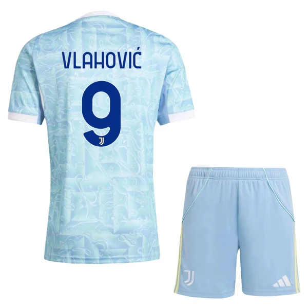 Juventus Vlahovic 9 Bortetrøye Barn 2025/2026 Juventus Vlahovic 9 Bortetrøye Barn 2025/2026