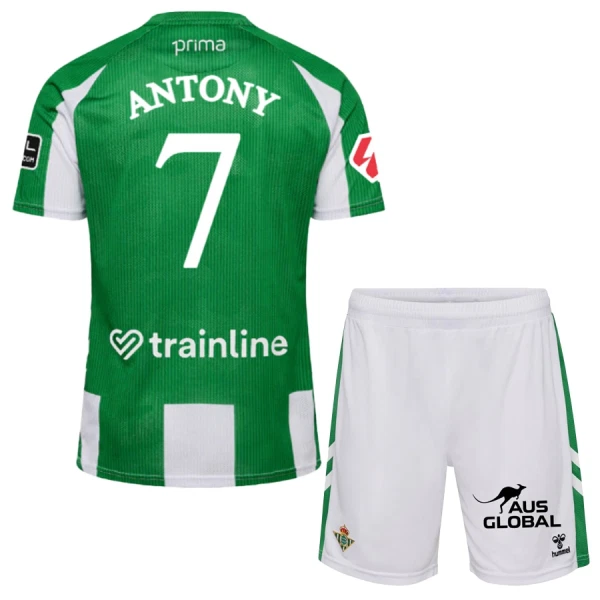 Real Betis Antony Santos 7 Hjemmetrøye Barn 2025/2026 Real Betis Antony Santos 7 Hjemmetrøye Barn 2025/2026
