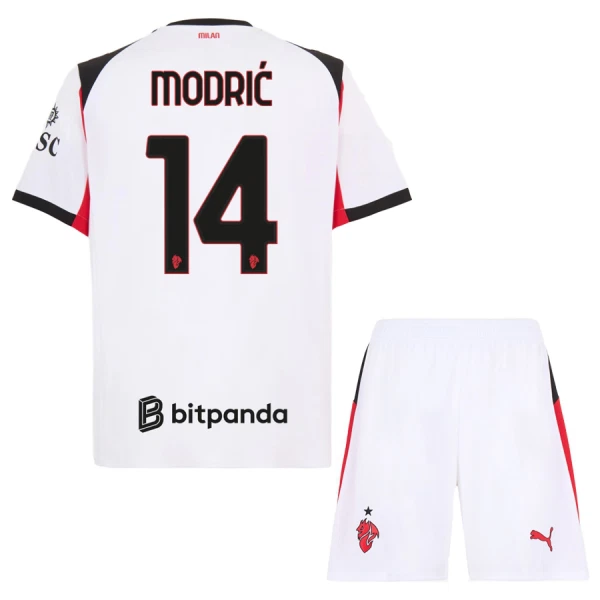 AC Milan Luka Modric 14 Bortetrøye Barn 2025/2026 AC Milan Luka Modric 14 Bortetrøye Barn 2025/2026