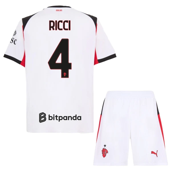 AC Milan Ricci 4 Bortetrøye Barn 2025/2026 AC Milan Ricci 4 Bortetrøye Barn 2025/2026