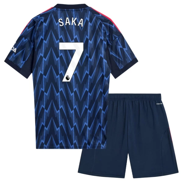 Arsenal Bukayo Saka 7 Bortetrøye Barn 2025/2026 Arsenal Bukayo Saka 7 Bortetrøye Barn 2025/2026