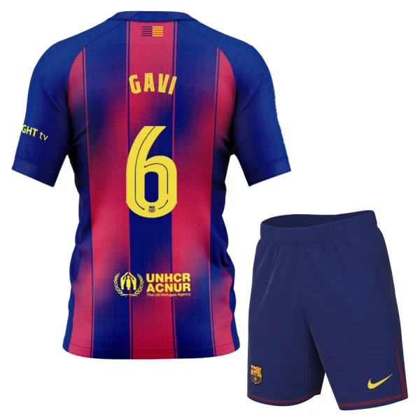 FC Barcelona Gavi 6 Hjemmetrøye Barn 2025/2026 FC Barcelona Gavi 6 Hjemmetrøye Barn 2025/2026