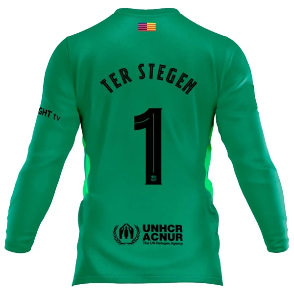 FC Barcelona Marc-André ter Stegen 1 Målvakt Trøye 2025/2026 Langermet FC Barcelona Marc-André ter Stegen 1 Målvakt Trøye 2025/2026 Langermet