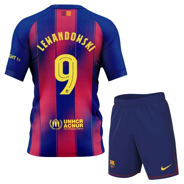 FC Barcelona Robert Lewandowski 9 Hjemmetrøye Barn 2025/2026
