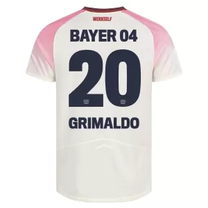 Bayer 04 Leverkusen Alejandro Grimaldo 20 Bortetrøye 2025/2026 Bayer 04 Leverkusen Alejandro Grimaldo 20 Bortetrøye 2025/2026