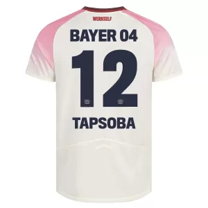 Bayer 04 Leverkusen Edmond Tapsoba 12 Bortetrøye 2025/2026 Bayer 04 Leverkusen Edmond Tapsoba 12 Bortetrøye 2025/2026
