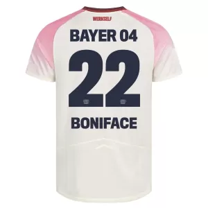 Bayer 04 Leverkusen Victor Boniface 22 Bortetrøye 2025/2026 Bayer 04 Leverkusen Victor Boniface 22 Bortetrøye 2025/2026