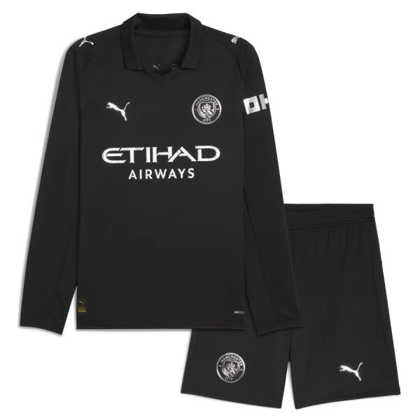 Manchester City Bortetrøye Barn 2025/2026 Langermet Manchester City Bortetrøye Barn 2025/2026 Langermet