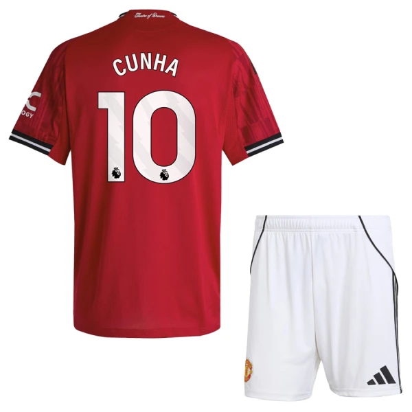 Manchester United Cunha 10 Hjemmetrøye Barn 2025/2026 Manchester United Cunha 10 Hjemmetrøye Barn 2025/2026