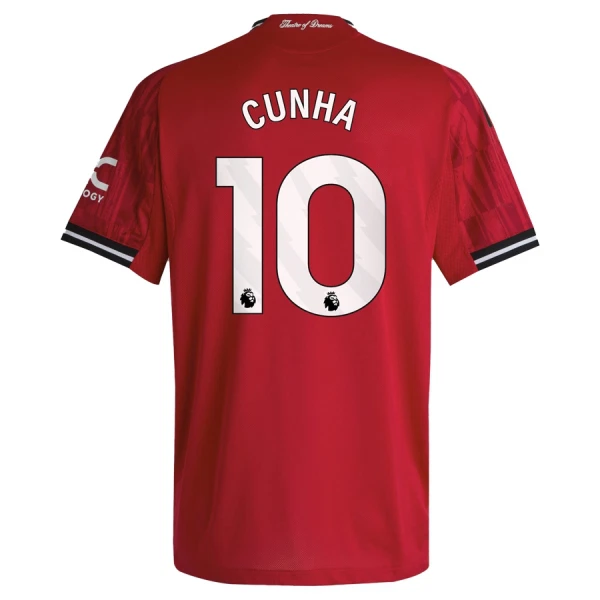 Manchester United Cunha 10 Hjemmetrøye Barn 2025/2026
