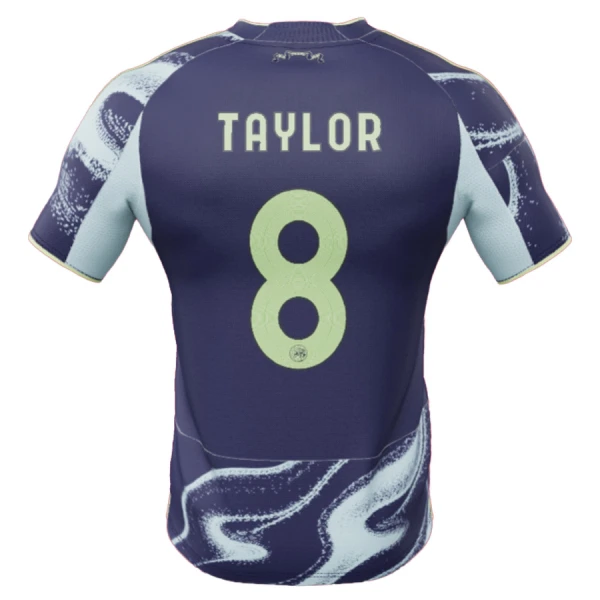 Ajax Amsterdam Amsterdam Taylor 8 Bortetrøye 2025/2026 Ajax Amsterdam Amsterdam Taylor 8 Bortetrøye 2025/2026